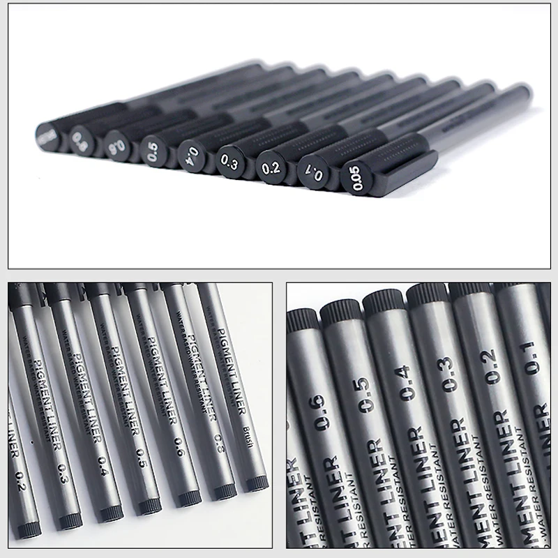 9Pcs/set Pigment Liner Micron  - Copic Marker Sketch review and price