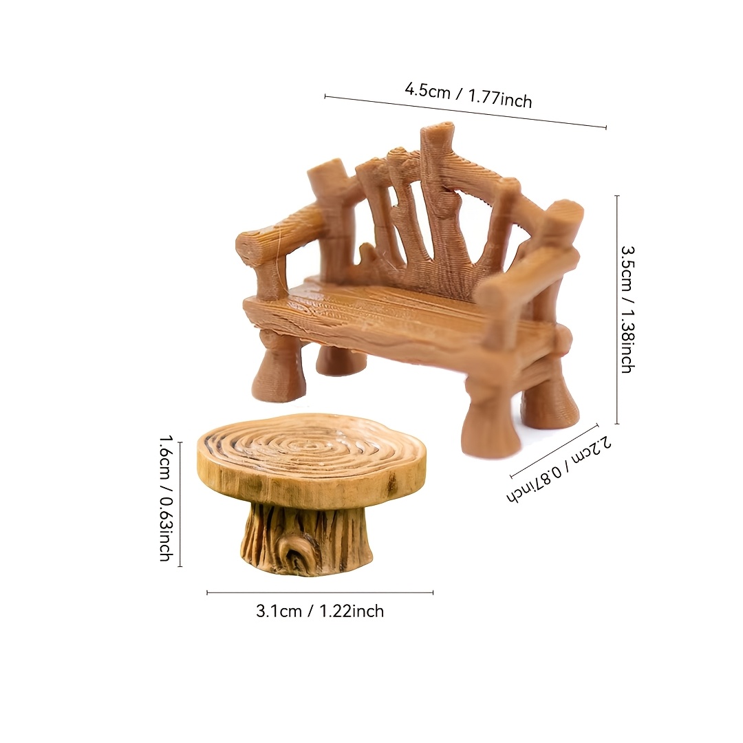 2pcs Miniature Stump Table And - Crafting Resin review and price