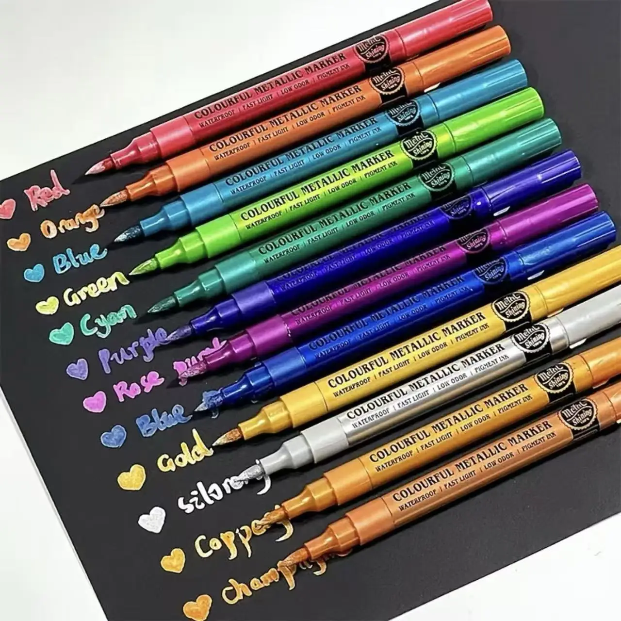 12PCS No Bleed Metallic Marker - Copic Marker Sketch review and price
