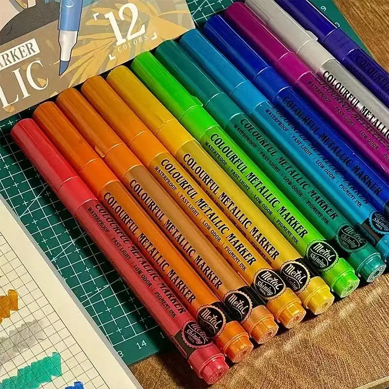 12PCS No Bleed Metallic Marker - Copic Marker Sketch review and price