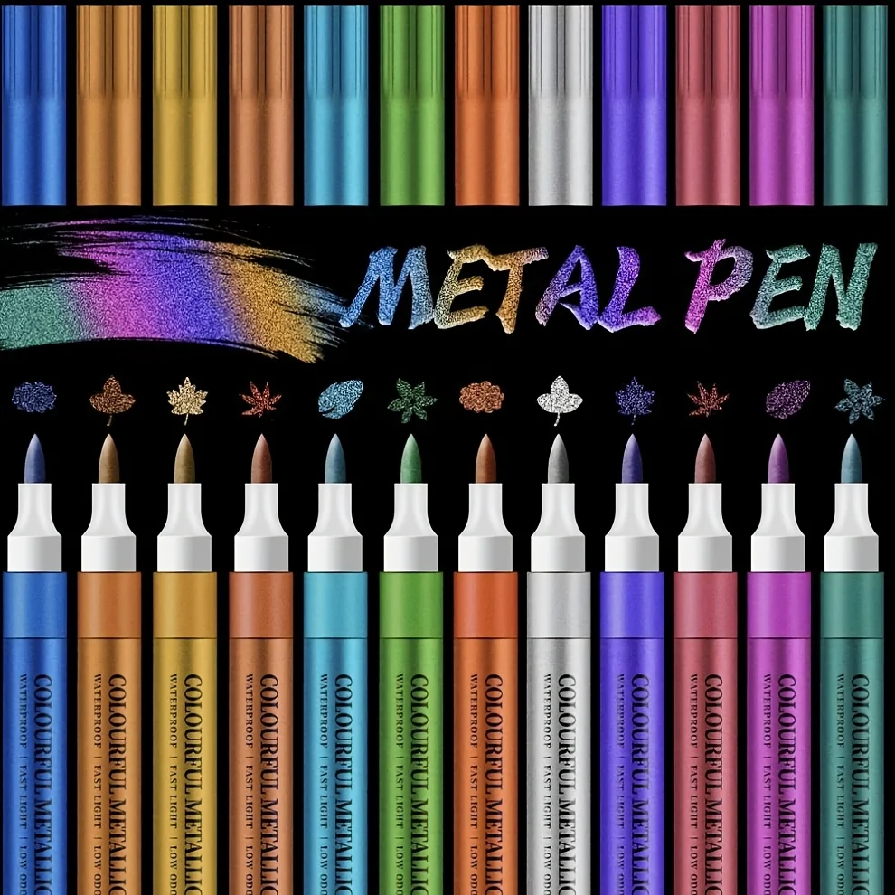 12PCS No Bleed Metallic Marker - Copic Marker Sketch review and price